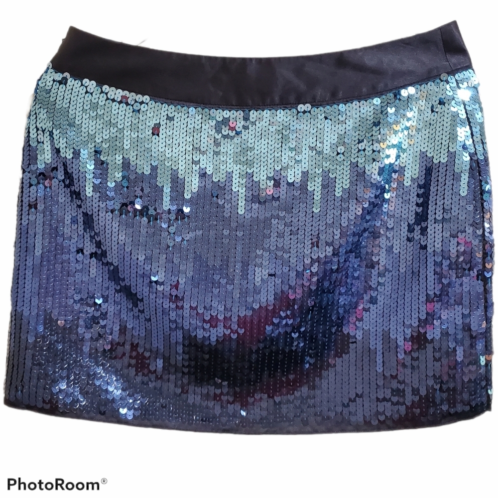 Express sequin mini skirt